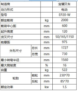 煙臺叉車